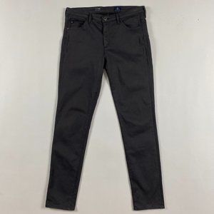 AG Adriano Goldschmied The Prima Mid Rise Cigarette Gray Pants Jeans Womens 30